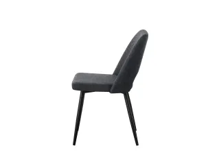 BT Zara Fabric Upholstered Metal Leg Dining Chair thumbnail 18