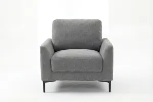 BT Luca 1 Seater Sofa Grey Fabric thumbnail 6
