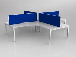 OL Axis 4 User 90° Workstation with Screen - Breathe Fabric thumbnail 5