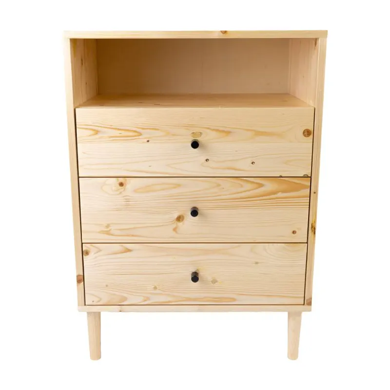 VI Neo Solid Timber 3 Drawer 1 Niche Tallboy