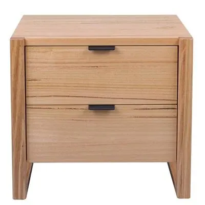 VI Perisher Solid Timber 2 Drawer Bedside