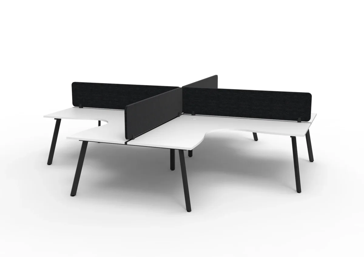 RL Eternity Workstation for 4 Users with Eco Panel Screen