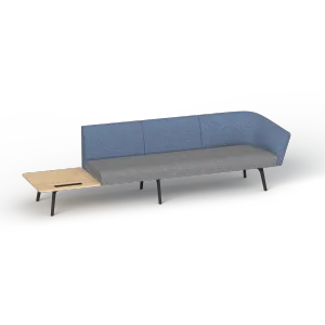 OL Willow Fabric Upholstered Reception Area Sofa with Side Table thumbnail 11