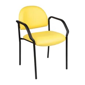 MA Lazer 50 Fabric Upholstered Stackable Drop Arm Visitor Chair thumbnail 1