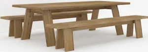 VI Momus Solid Timber Dining Bench for Alfresco thumbnail 2