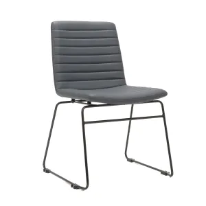 RL Pixel PU Leather Upholstered Sled Base Breakout Chair thumbnail 5