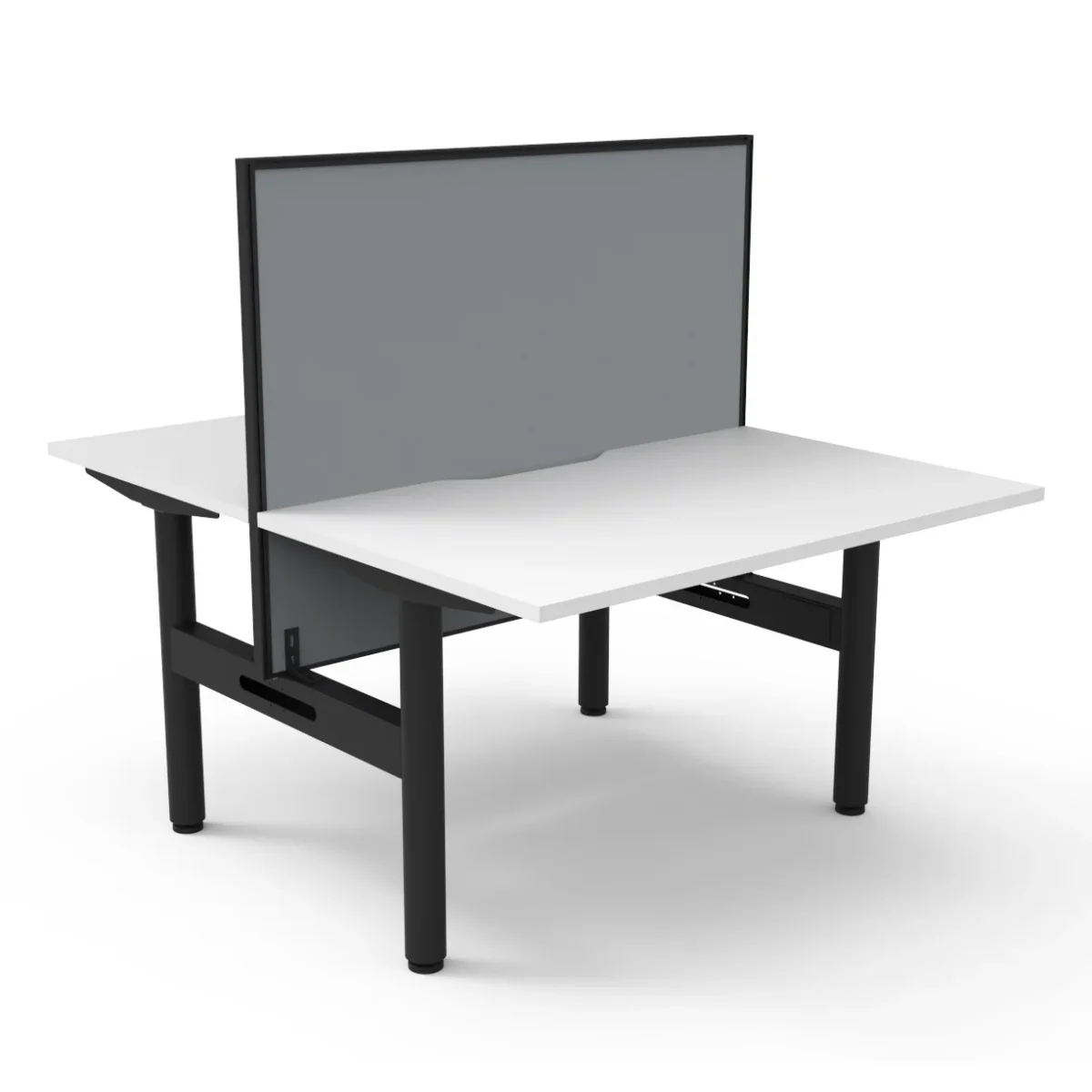 RL Halo Static Back to Back 2 User Workstation with Framed Screen