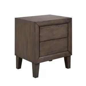 VI Sueno Solid Timber 2 Drawer Bedside Table thumbnail 2