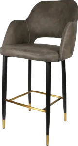 FL Sorbet Premium Vinyl Upholstered Metal Leg Hospitality Barstool thumbnail 5
