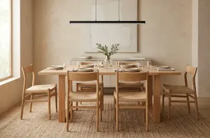 MD Bright Solid Timber Dining Table thumbnail 2