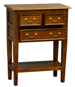CT Tasmania Solid Timber 3 Drawer Sofa Table thumbnail 2