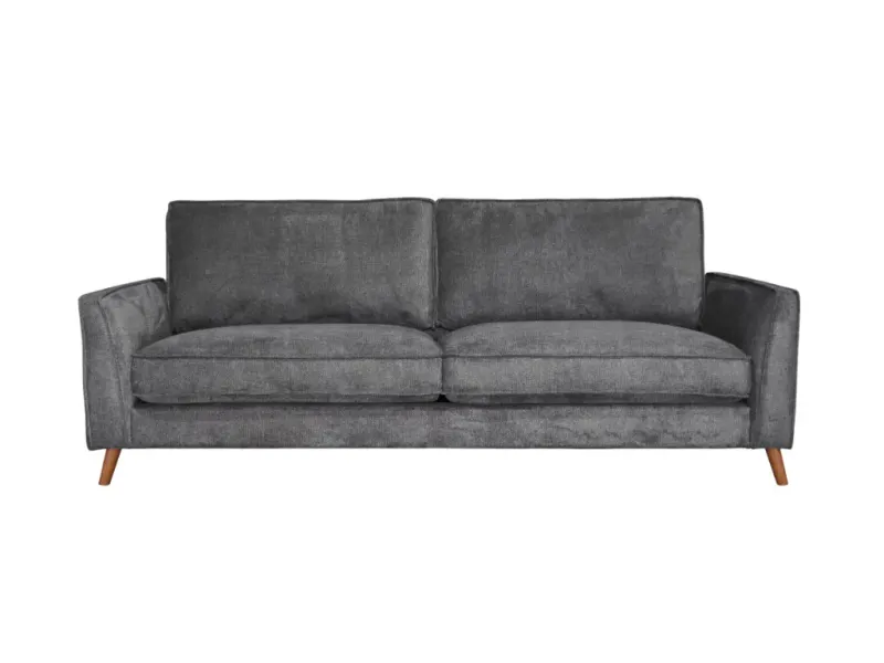 VI Alex Fabric Upholstered Timber Leg 2 Seater Sofa