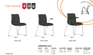 ST Pod Multi Purpose Hospitality Chair with Arms thumbnail 3