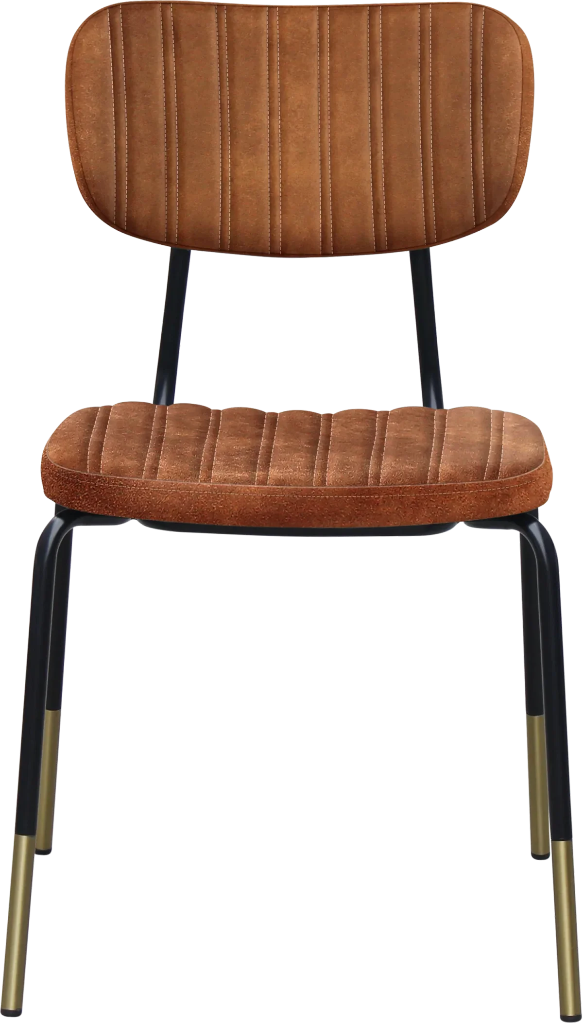 FL Tiramisu Velvet Upholstered Black Leg Brass Tip Hospitality Function Chair