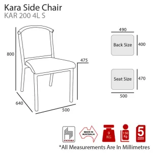 MA Kara Fabric or Vinyl Upholstered Stackable Healthcare Chair thumbnail 4