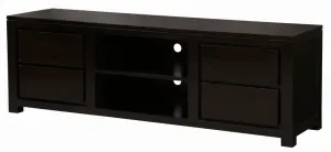 CT Amsterdam Solid Mahogany Timber 4 Drawer Entertainment Unit thumbnail 6