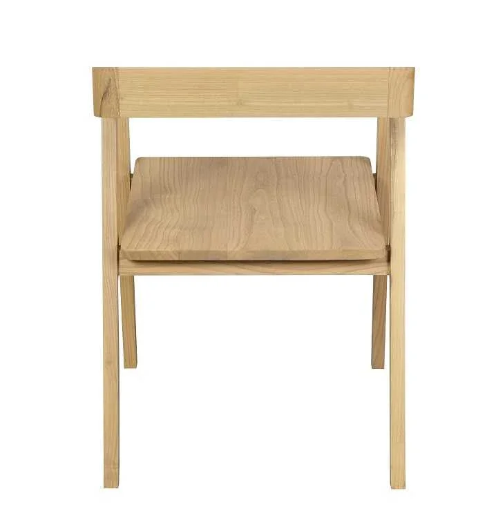 CT Kyoto Solid Timber Dining Chair in Natural Finish Set of 2