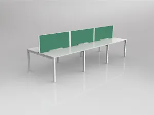 OL Axis 6 User Double Sided Workstation with Screen - Breathe Fabric thumbnail 19