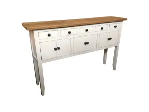 MF Rudolph Recycled Timber 5 Drawer 6 Door Hall Table thumbnail 12