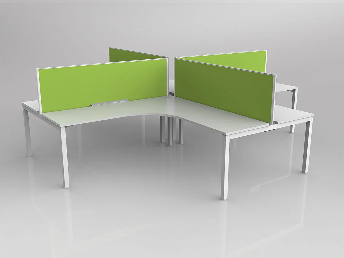 OL Axis 4 User 90° Workstation with Screen - Breathe Fabric
