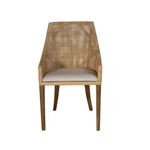 CR Tennessee Timber Framed Rattan Dining Chair thumbnail 10