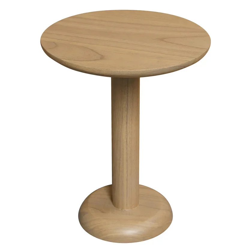 CT Oslo Solid Mindi Timber Round Side Table