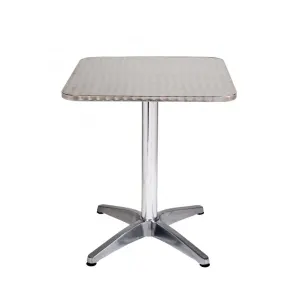 MA Stainless Steel Square Nesting & Folding Café Table thumbnail 1