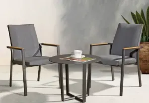 HE Coastal Aluminium 3 Piece Outdoor Lounge Set thumbnail 3