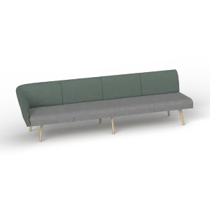 OL Willow Fabric Upholstered 4 Seater 1 Arm Reception Area Sofa thumbnail 2