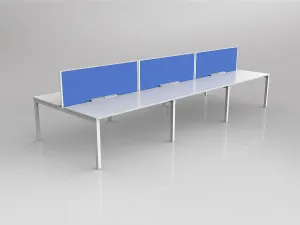 OL Axis 6 User Double Sided Workstation with Screen - Breathe Fabric thumbnail 16