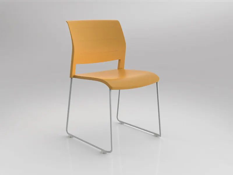 OL Game Sled Base Visitor Stacking Chair