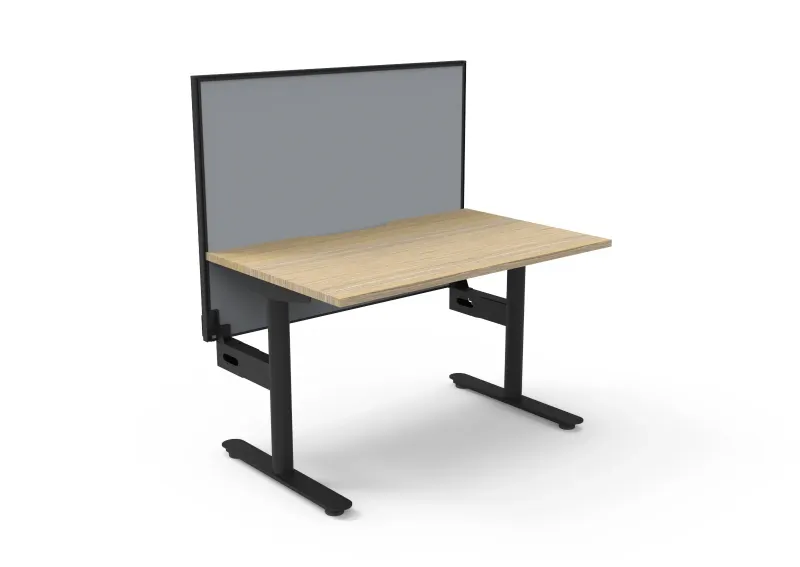 RL Halo Static Single Sided Desk with Aluminium Framed Screen