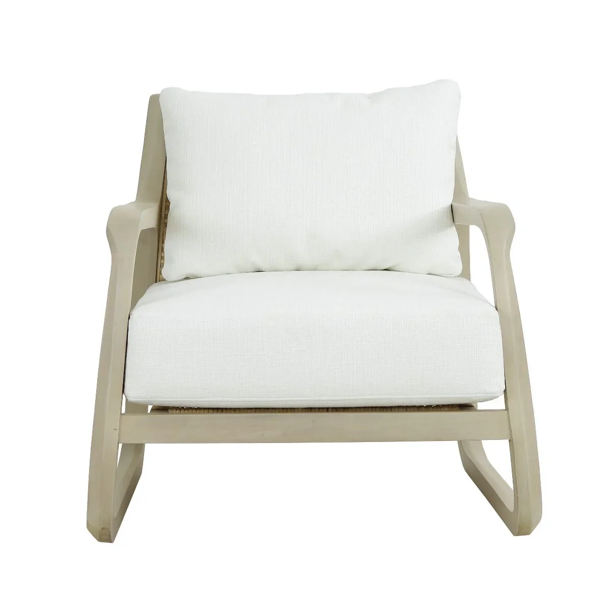 CR Manado Timber Frame Rattan Lounge Chair with Cushions