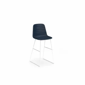 OL Sofia PU Leather Upholstered Sled Base Bar Stool thumbnail 5