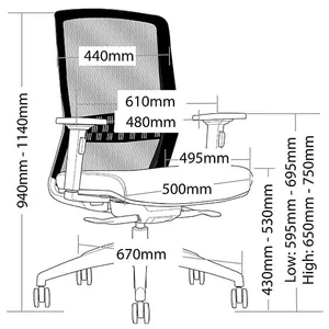 ST Bolt Mesh Back Executive Chair thumbnail 6