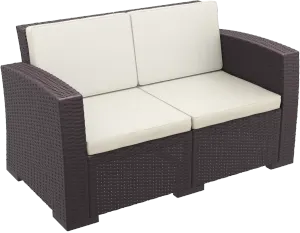 FL Monaco Hospitality Outdoor 2 Seater Lounge with Cushion thumbnail 3