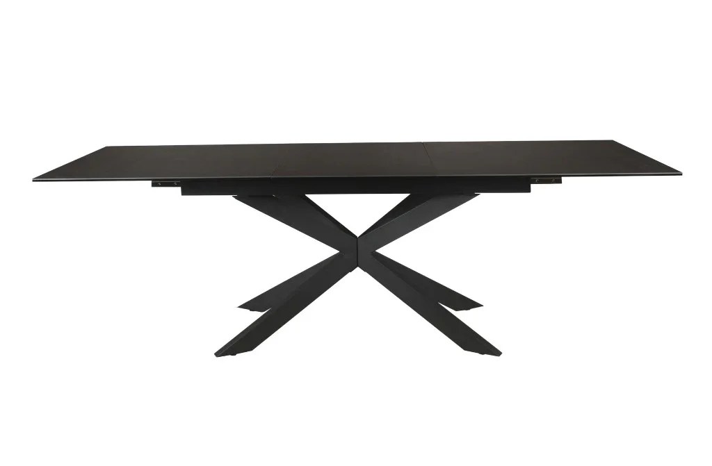 VI Iza Metal Leg Ceramic Top Extandable Dining Table