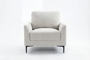 BT Luca 1 Seater Sofa Grey Fabric thumbnail 4
