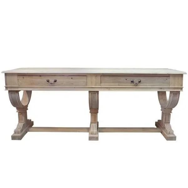 DA Curtis Reclaimed Timber 2 Drawer Console Table