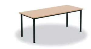 MA Astra Metal Leg Rectangular Meeting Table thumbnail 1