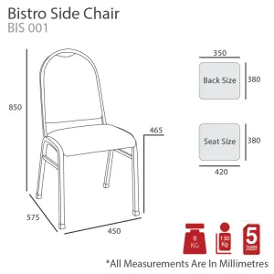 MA Montage Fabric or Vinyl Upholstered Stackable Multi Use Chair thumbnail 3