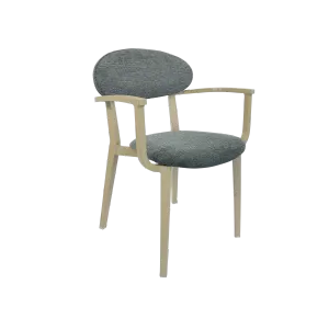 FL Atlanta Fabric Upholstered Hospitality Stackable Dining Armchair thumbnail 2