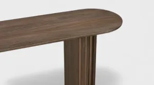 MD Hobart Solid Timber D End Hall Table thumbnail 3