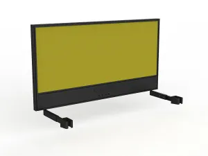 OL Studio Screen with Ducting for Agile Individual Desk – Splice Fabric with Black Frame thumbnail 15