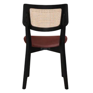 EZ Phoenix Solid Timber Framed Rattan Back Hospitality Dining Chair thumbnail 3