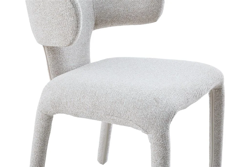 VI Haven Fabric Upholstered Metal Leg Dining Chair