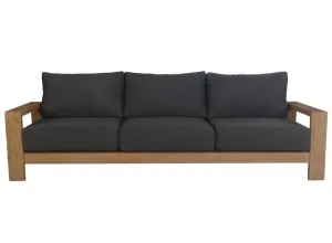 VI Marrakesh Solid Timber 3 Seater Shaded Outdoor Lounge with Cushion thumbnail 3