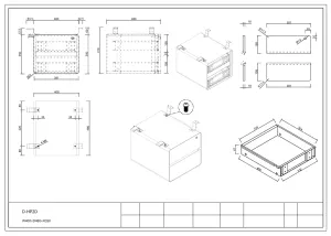 RL Deluxe Infinity 2 Drawer Hanging Pedestal thumbnail 4