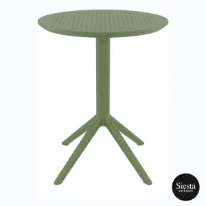 FL Sky Hospitality Outdoor Round Folding Table thumbnail 3