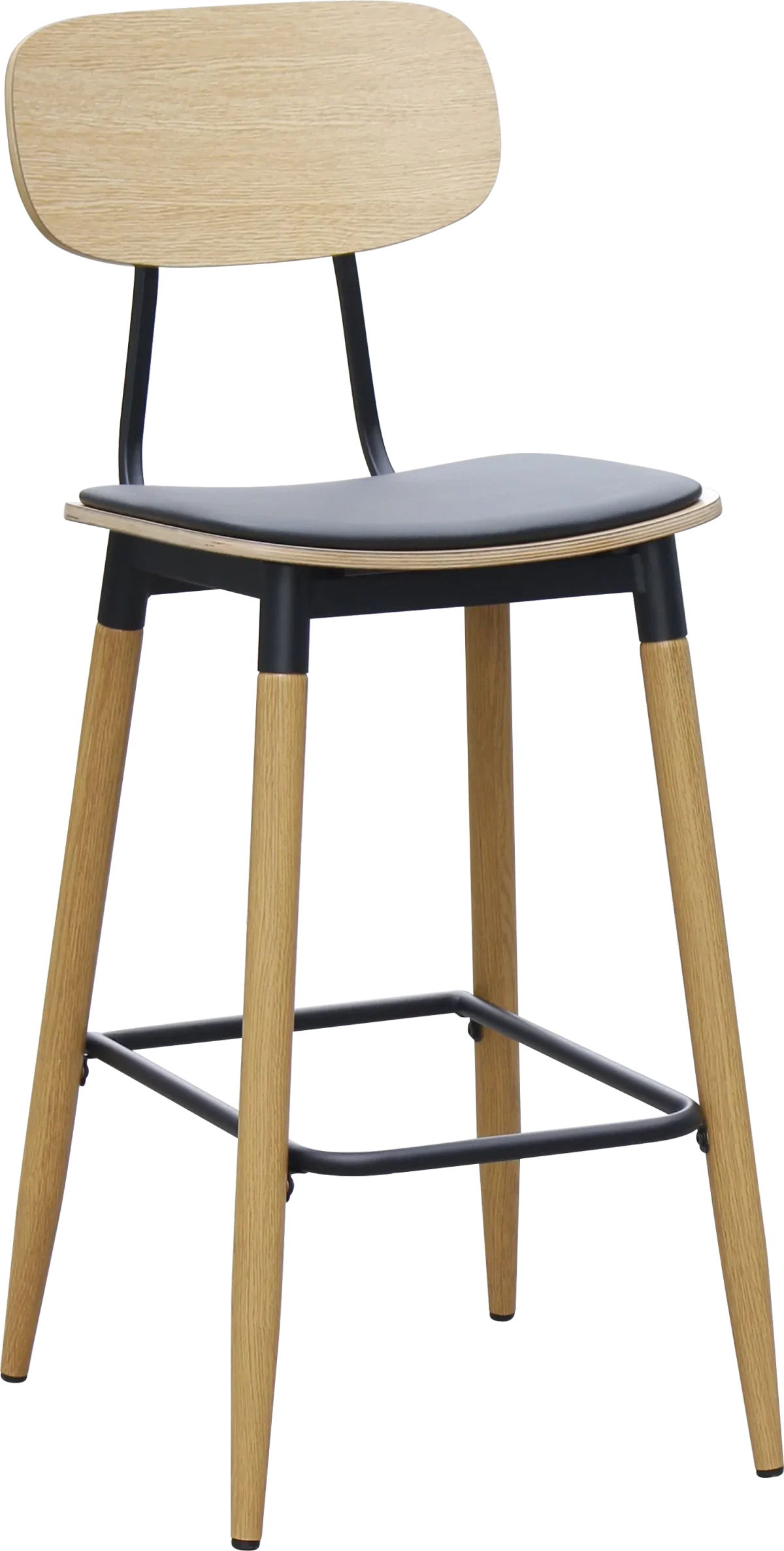 FL Austin Vinyl Seat Steel Legs Hospitality Barstool